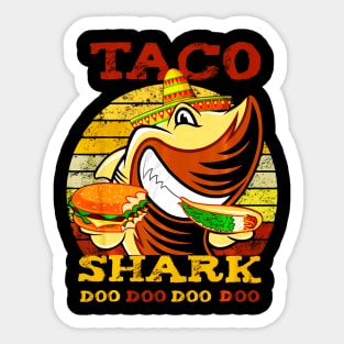 Cinco De Mayo Baby Toddler Taco Shark Sticker